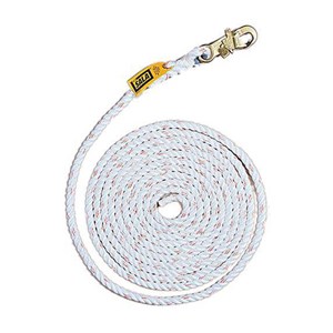 DBI SALA 1202794 50' Lifeline with Snap Hook and Taped Ends 5/8" Thick 